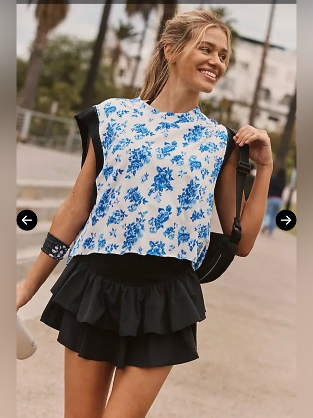 Free People FP Movement Inspire Printed Tank Size L